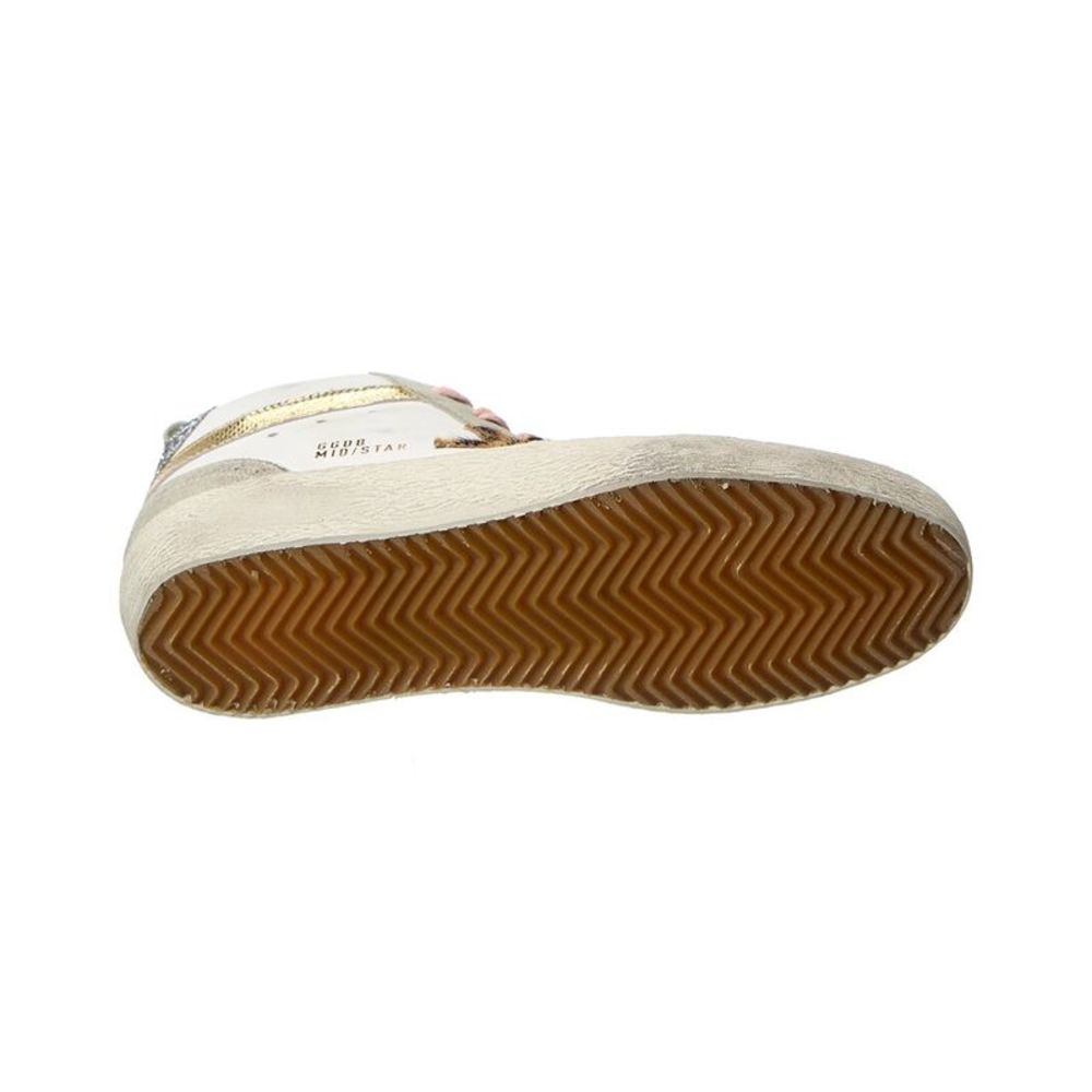 Golden Goose Midstar Leather & Suede Sneaker, White - Picture 4 of 5